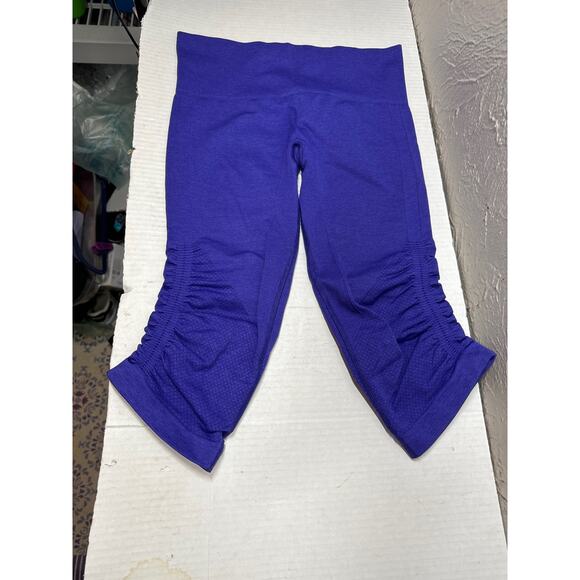Lululemon In The Flow Crop II Purple Yoga Tight Legging Women’s Size 6 - Picture 1 of 5